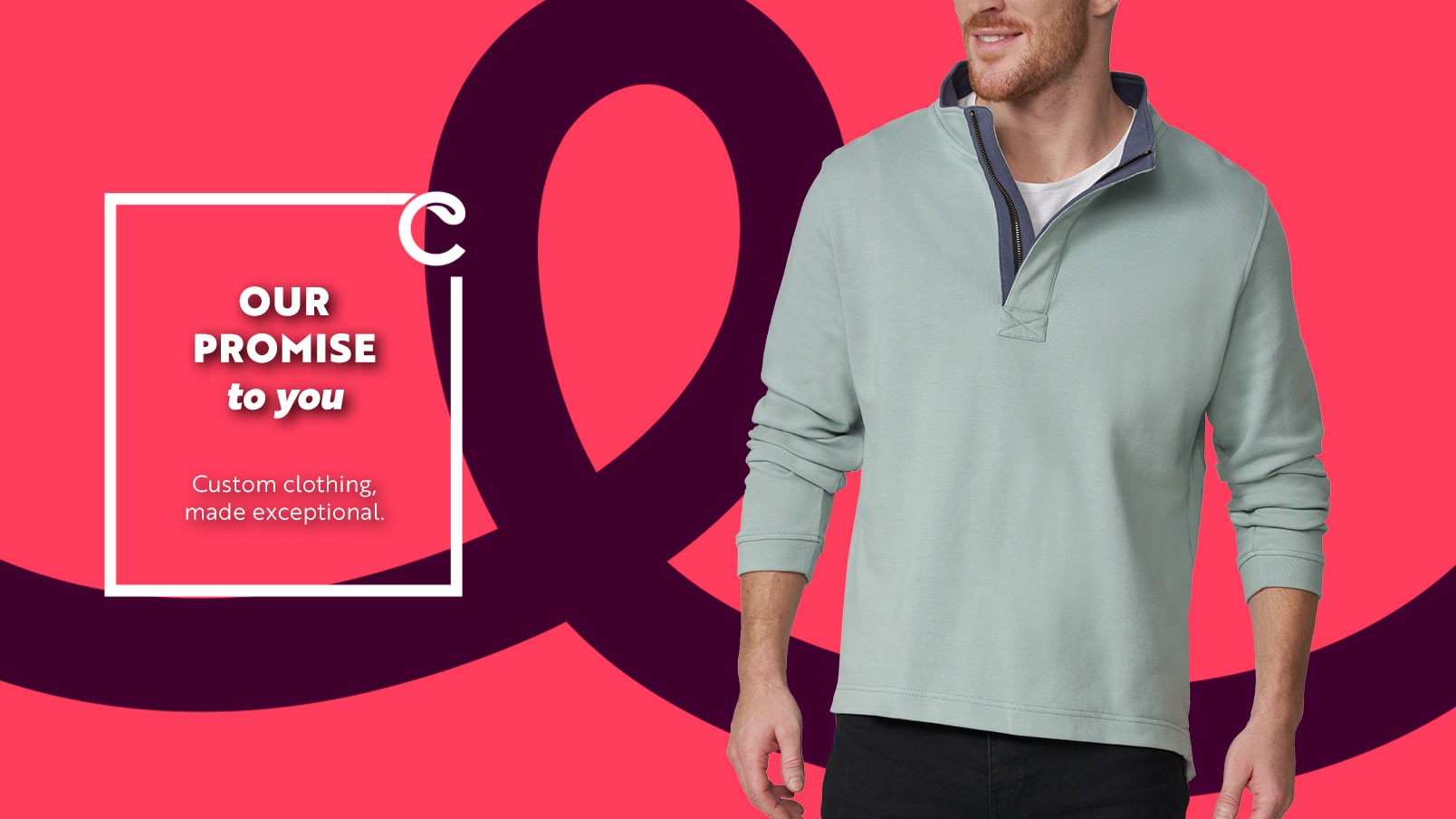 CLIFTON Solo Custom Piqué Quarter-Zip